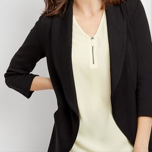 Maurices Black Blazer Tailored Professional Suit Jacket